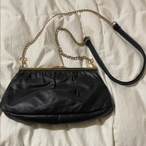 Vintage | Durabilt Vancouver | Black | Leather | Frame Bag | Crossbody & Clutch